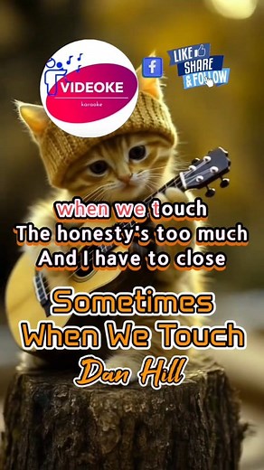 Sometimes When We Touch - Dan Hill Videoke Song / Karaoke Song #karaokereels #trendingnow | VideOke / KaraOke