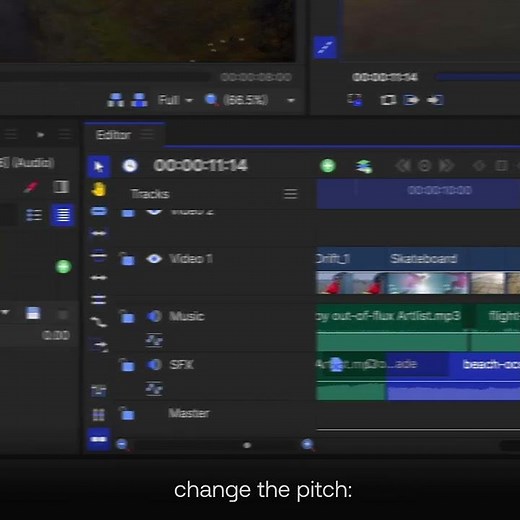 How to adjust audio pitch in HitFilm | Audio Techniques