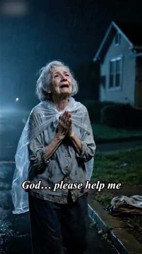 🌟With nowhere left to turn, the homeless old woman prayed to God for help 💔