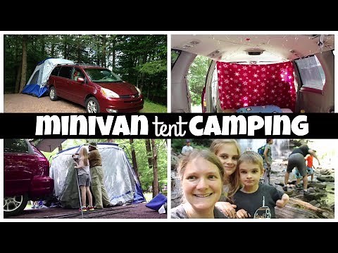 Car Camping Tent Setup and Camper Van Tour