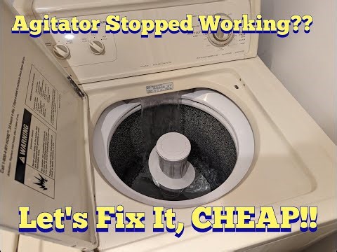 Washing Machine Agitator Fix. Kenmore, Maytag, Whirlpool, GE. Easy fix!