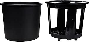 Sosoport Garden Plant Pot Potato Planter Plant Grow Bucket Tomato Groeing Pot with Drainage Hole for Vegetables Fruits Flowers