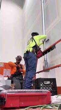 Installation of 4” Conduit for Data cabling pathway from 1st to 2nd floor. #conduit #telecomcables