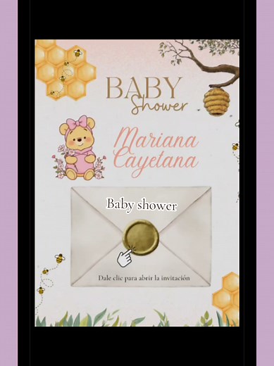 Respuesta a @angelina_20202 🔥Te muestro un modelo para tu invitación en pagina web de baby shower 🎁💜 #invitaciónpersonalizada #invitacióndigital #paginaweb #babyshower #pregnancy