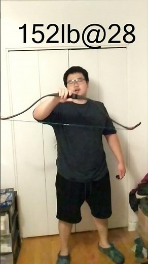 Pulling the 150lb Turkish Recurve