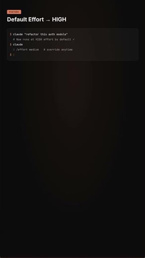 Claude Code v2.1.94 — Default effort is now HIGH #Shorts