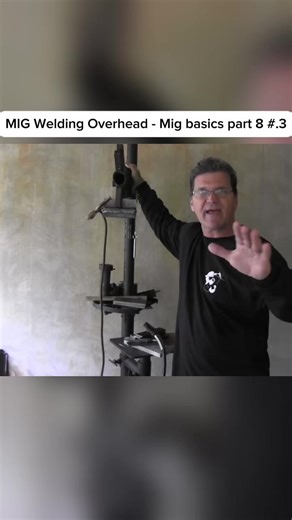 MIG Welding Overhead - Mig basics part 8 #OverheadWeld #WeldingTraining #WelderSkills #Fabrication #weldingvideo