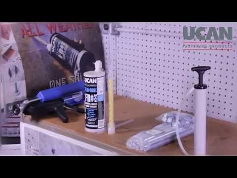 How to install UCAN FLO-ROK® 5MAX adhesive anchors
