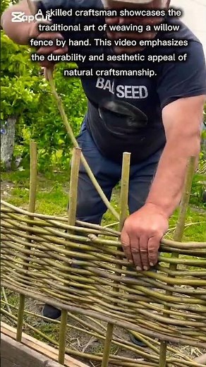 Traditional Willow Fence Weaving