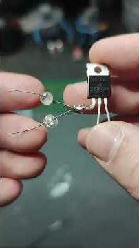 interrupteur tactile avec 3 composants #diy #bricolage #électronique