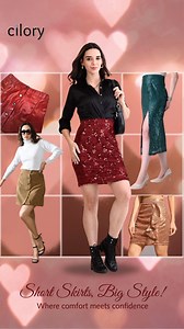 Twirl into style with Cilory’s mini skirts! Casual vibes or party ready glam, our wide range of mini skirt collection is here to elevate your wardrobe. Shop your perfect fit now! #miniskirt #miniskirts #womenskirt #denimskirt #partyskirt #sequinskirt #pencilskirt #cilorywomen #ciloryfashion #cilory | Cilory.com | Facebook