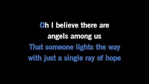 Karaoke Angels Among Us - Alabama - CDG, MP4, KFN - Karaoke Version