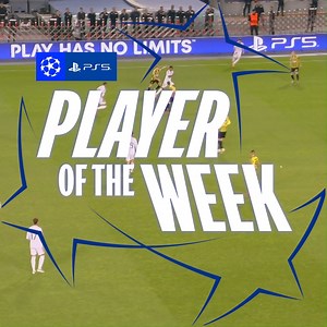 131K views · 4.3K reactions | 1st: Kylian Mbappé 2nd: Rasmus Højlund 3rd: Jens Petter Hauge 4th: Erling Haaland Mbappé's hat-trick earns him Player of the Week!  PlayStation Europe #UCLPOTW | UEFA Champions League | Facebook