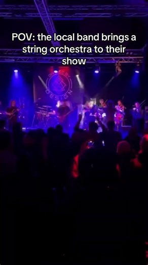When the local band brings a string orchestra to their show #metal #progressivemetal