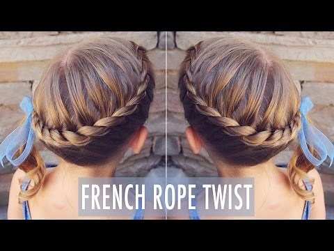 French Rope Twist ~ My 8 year old can do this cute hairstyle, and so can YOU!