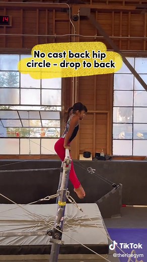Level 3 Bar Drills for Double Back Hip Circle in Gymnastics