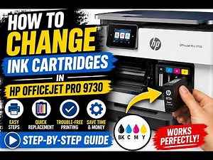 How to Change Ink Cartridges in HP OfficeJet Pro 9730 – Step-by-Step Guide