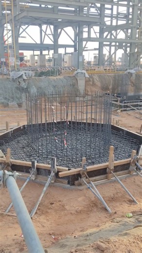 heavy equipment foundation reinforcement