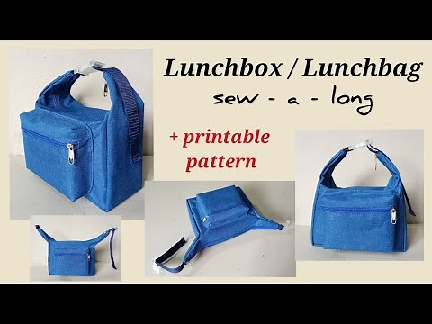 DIY LUNCHBOX / LUNCHBAG SEWING TUTORIAL / sew - a - long #15