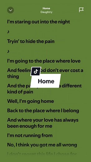 Daughtry Home Lyrics