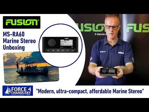 What's in the box? New, ultra-compact, affordable Fusion MS-RA60 Marine Stereo unboxing. Great Value