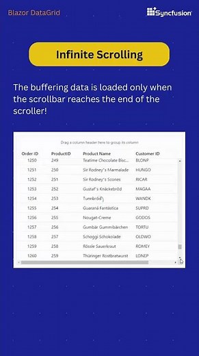 New Update for Blazor DataGrid | Infinite Scrolling