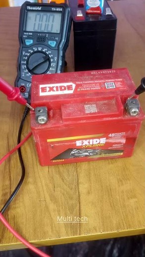 How to test 12Volt bike batteries and 7Ah BATTERY using Multimeter 🔥