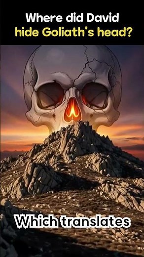 The Secret of Goliath’s Head 💀 (Golgotha Mystery)