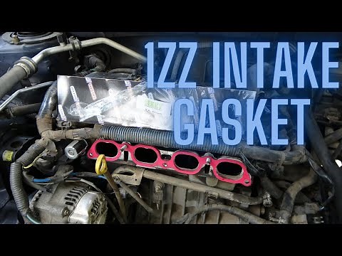 1zz intake gasket change with sikky manifold insulator pontiac vibe toyota matrix