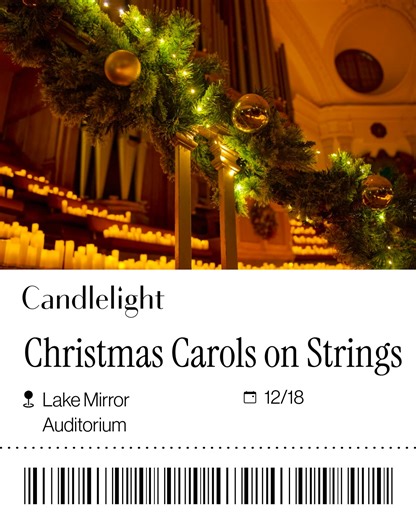 The holiday season is here! Add a touch of gold with our special Candlelight concerts. | Candlelight Concerts by Fever