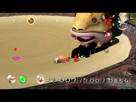 Pikmin 1 Switch 2 - Final Boss - no bomb rocks
