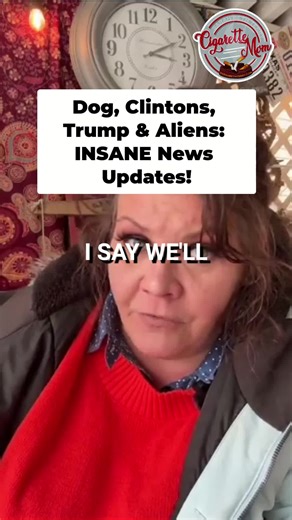 Finding her by supper? The Clintons testifying? Trump declassifying alien docs? And why NYC needs 2 IDs to shovel snow? Dog's on the case! #SarahBethTerry #CigaretteMom #Humor #NYCDepositions #WeirdNews #ComedyReels #BreakingNews #FunnyVideos