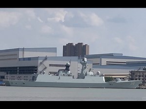 新的岸舰连接驳船画面＋又炫耀上了四川舰＋新的519号054A