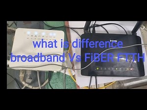 what is difference broadband vs FTTH FIBER connection #speed#range#price genexis vs dlink modem