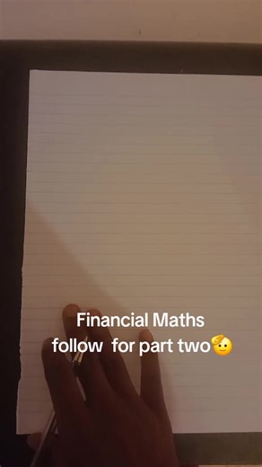 Financial Maths for Grade 9 mathematics.👊🫡 Please mind my hand writing🙏#school work