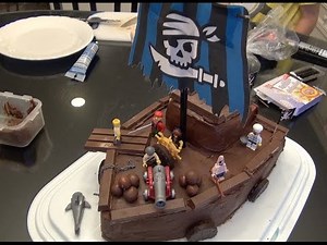 How to Make a cool Lego Pirate Birthday Cake - e71