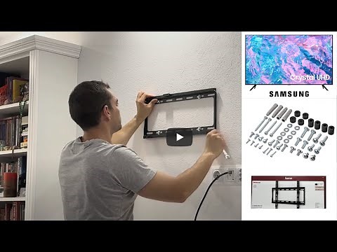 How to wall mount a TV | HAMA bracket | SAMSUNG TV step by step guide