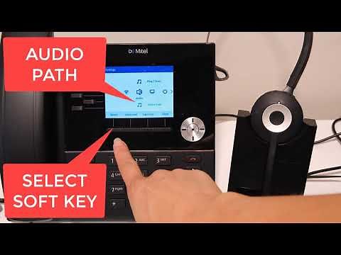 Mitel 6920 Handset - Headset and Audio Settings