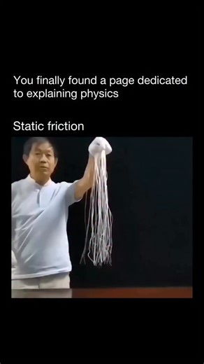 Physics Uncovered on Instagram: "static friction is the force that keeps two surfaces from moving when they’re touching but not sliding. it resists motion and stops an object from moving when a small push is applied. as the push increases, the friction force also increases until it reaches its maximum limit, known as limiting friction. once that limit is passed, the object begins to move and static friction is replaced by kinetic friction. example: a box won’t slide across the floor until you pu