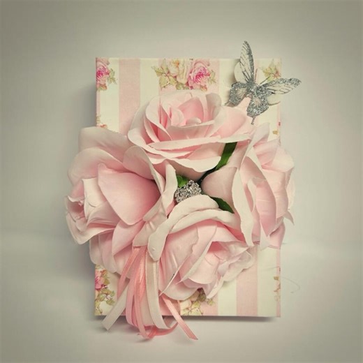 Handmade Pink Girl Styling Gift Box, Bridesmaids, Bridal Party Bling Gift Box, Satin Handmade, Decorative Box - Etsy