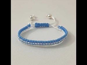 DIY Woven Bracelet Adjustable Minimalist, Suitable for beginners #diy #handmade