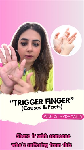 Trigger Finger: Unlocked! 🔓 Find out what causes this annoying condition and how to ease the discomfort. Watch now! #triggerfinger #handhealth #painrelief #medicalexplained #healthreel #wellness #DrMydaTahir | Chiropractor & Physio Pain Relief Center - Dr. Myda Tahir