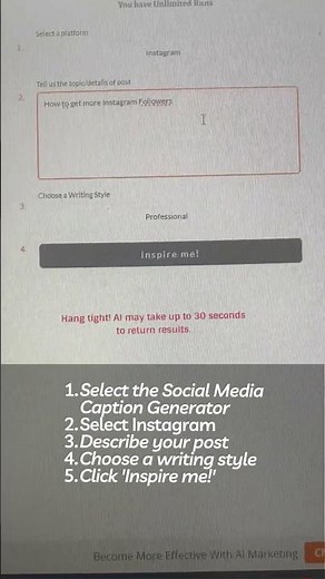 Create Awesome Instagram Captions With AI
