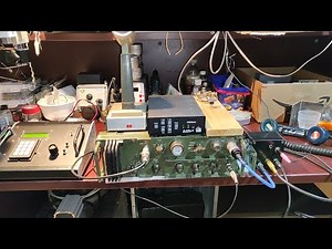 ACOM 1500 HF AMP - DRIVEN BY GE-524 (LHP-219) QRP MANPACK, MILITARY RADIO