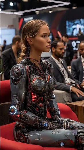 The wiring of the gray robot at the October Expo