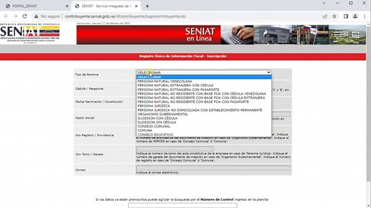 Actualiza RIF Seniat en línea: mira aquí cómo hacerlo paso a paso