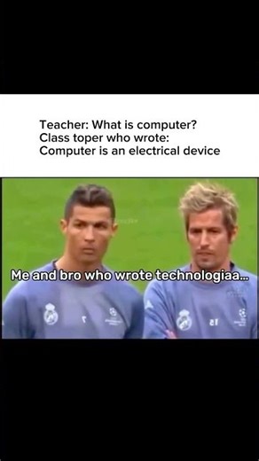 Backbenchers vs Class Toppers be like... 😂 #shorts #ronaldo