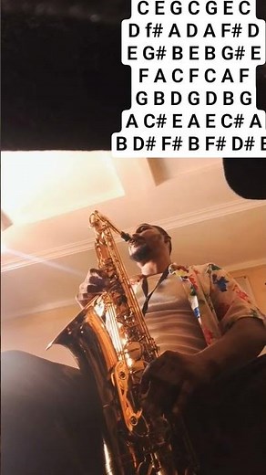 tenor sax exercise on major chord