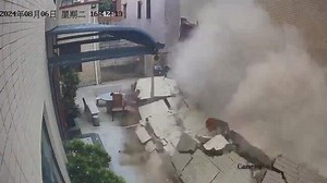 Deadly building collapse in China after explosion