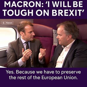 534K views · 5.8K reactions | "You don't get the passport and you don't get access to the Single Market when you decide to leave." Now French President, then candidate, Emmanuel Macron said he'd be "pretty tough" on Brexit in an interview in February. | Channel 4 News | Facebook